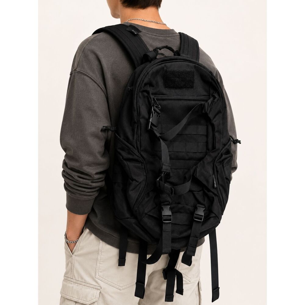Mardingtop Tactical Backpack Black MOLLE Hiking Camping EDC Travel Pack